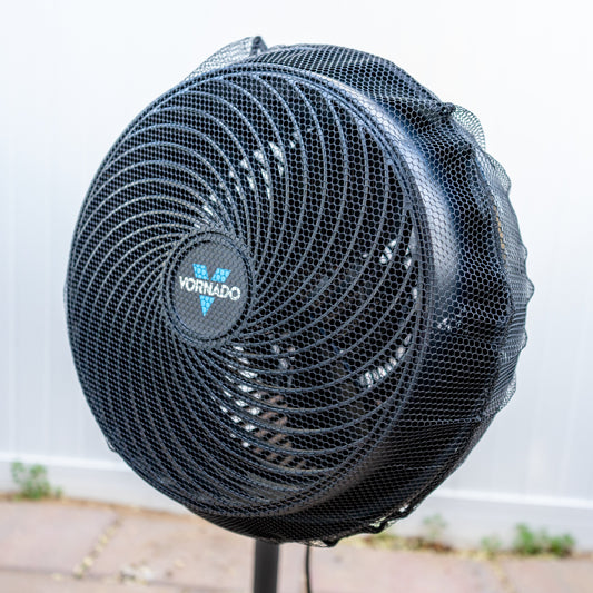 FurStopper Fan Guard — Mesh Pet Hair Cover for Fans